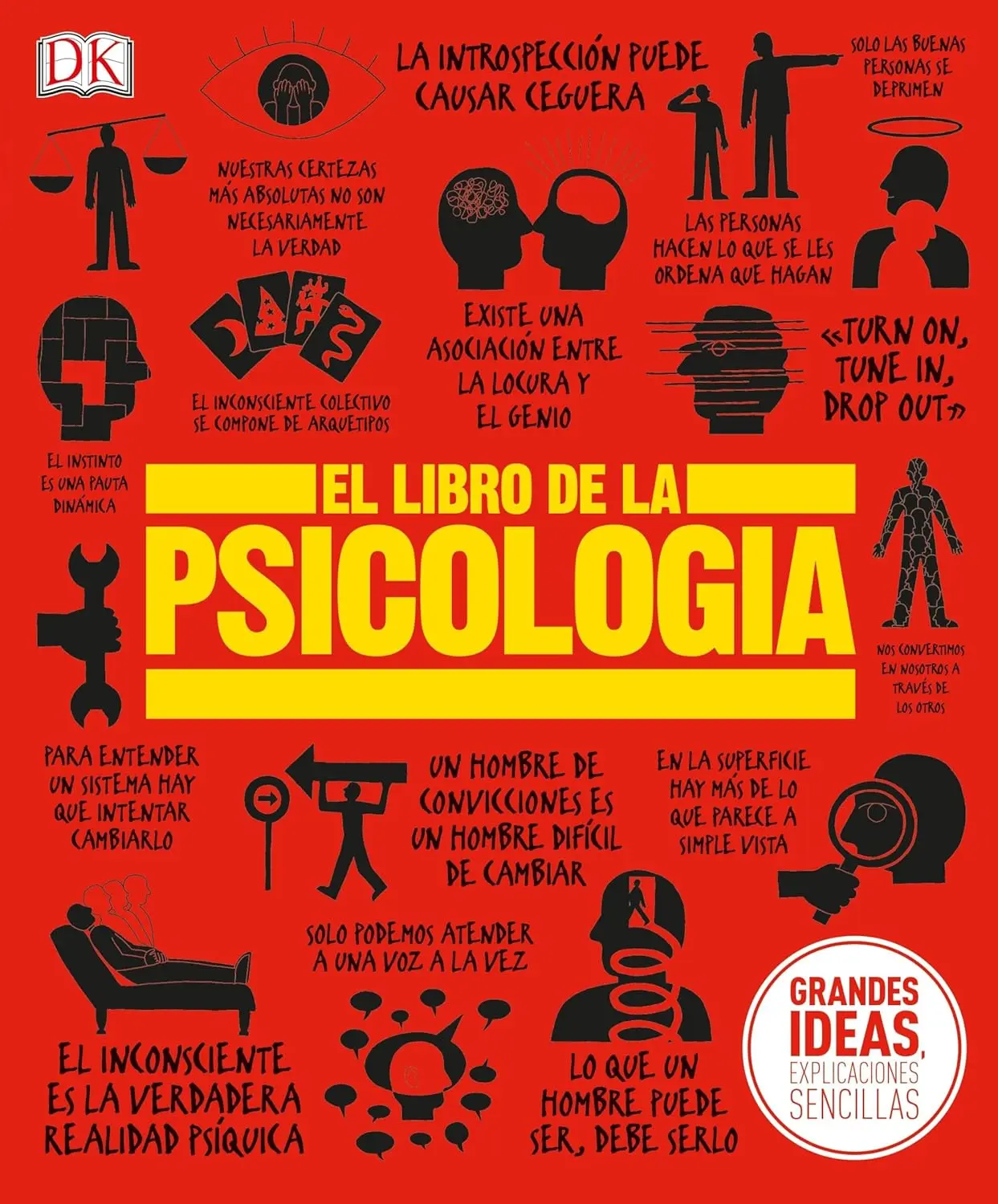 El Libro de la Psicología - DK Big Ideas Spanish Edition Hard Cover Book, Family-Focused Psychology Read with Innovative Graphics and Memorable Quotes