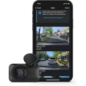 Garmin Dash Cam Mini 3, Ultracompact 1080p HD Dash Cam with a 140-degree Field of View, Built in Clarity Polarizer, Voice Controlled, Automatic Recording