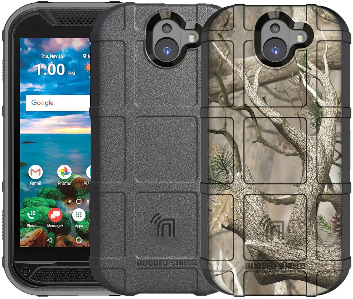 Nakedcellphone Case Compatible with Kyocera Duraforce Pro 2 Phone, Special Ops Tactical Armor Rugged Shield Flexible Cover [Anti-Fingerprint, Matte Texture] for E6910/E6920