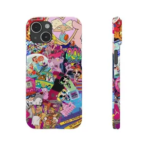 90s Retro Vibes Cartoon Network Phone Case  Nostalgic 90s Cartoon Art, Phone Cover, Gift for Retro Lovers