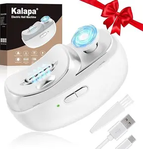 Electric Nail Clippers Upgraded 3 in 1 Automatic - with Polishing, Dust Storage & LED Light, Nail File Toenail Trimmer, Safe for Seniors, Adults, Kids & Baby, Gifts for Women Men Mom Baby Adult Senior