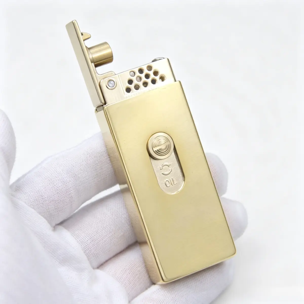 Retro Windproof Metal Lighter - High-Grade Pure Copper Design, Portable Lighter Fire Starters, EDC Gear for Adult Him, Unique Gift for Father/Husband, Campfire/BBQ Party Camping Essential (Without Fuel)
