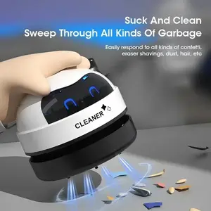 Mini USB Handheld Desk Vacuum Cleaner – Compact Robot Design for Desktop Crumbs & Dust Removal