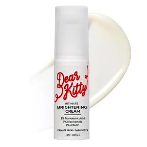 Dear Kitty Intimate Brightening Cream - 5% Tranexamic Acid, 7% Niacinamide, 2% Arbutin for Dark Spots Fade in 2 Weeks Gentle on Private Areas
