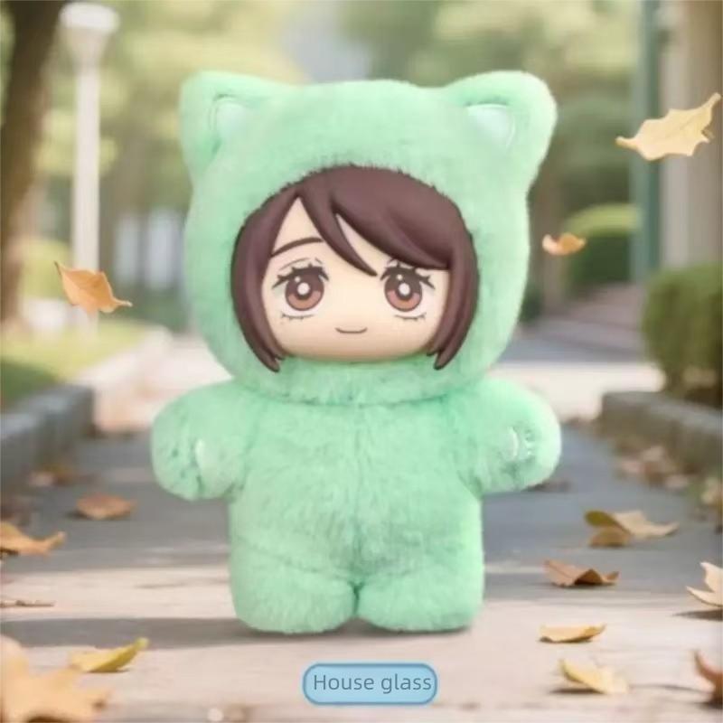 Jujutsu Battle Cat Park Plush Doll Pendant, Five Way Wu Xia Youjie Keychain, Handmade Cat Ear Plush, Perfect Holiday Gift Jujutsu Battle Cat Park Plush Doll Pendant, Five Way Wu Xia Youjie Keychain, Handmade Cat Ear Plush, Perfect Holiday Gift