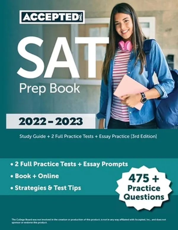 USED-SAT Prep Book 2022-2023: Study Guide + 2 Full Practice Tests + Essay Practice [3rd Edition] by Cox (Paperback)
