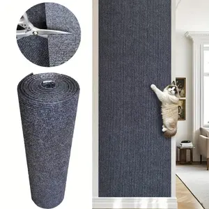 1/2/3m self-adhesive cat scratching pad, kitchen floor mat, stair protection mat, anti-slip mat, multi-functional floor, detachable no residue anti-scratch surface, durable polyester fiber felt, cat-friendly design suitable for walls and furniture,