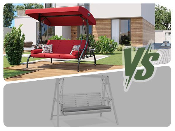 Aoxun 3-Seat Outdoor Swing Chair for Adults - Stable Steel Frame, Canopy, Cup Holder, 2-in-1 Convertible Porch Bed, Thick Cushions, 800lbs Load Glider Patio Swings (Gray, Blue), Porch Bed Swing Aoxun 3-Seat Outdoor Swing Chair for Adults - Stable Steel Frame, Canopy, Cup Holder, 2-in-1 Convertible Porch Bed, Thick Cushions, 800lbs Load Glider Patio Swings (Gray, Blue), Porch Bed Swing