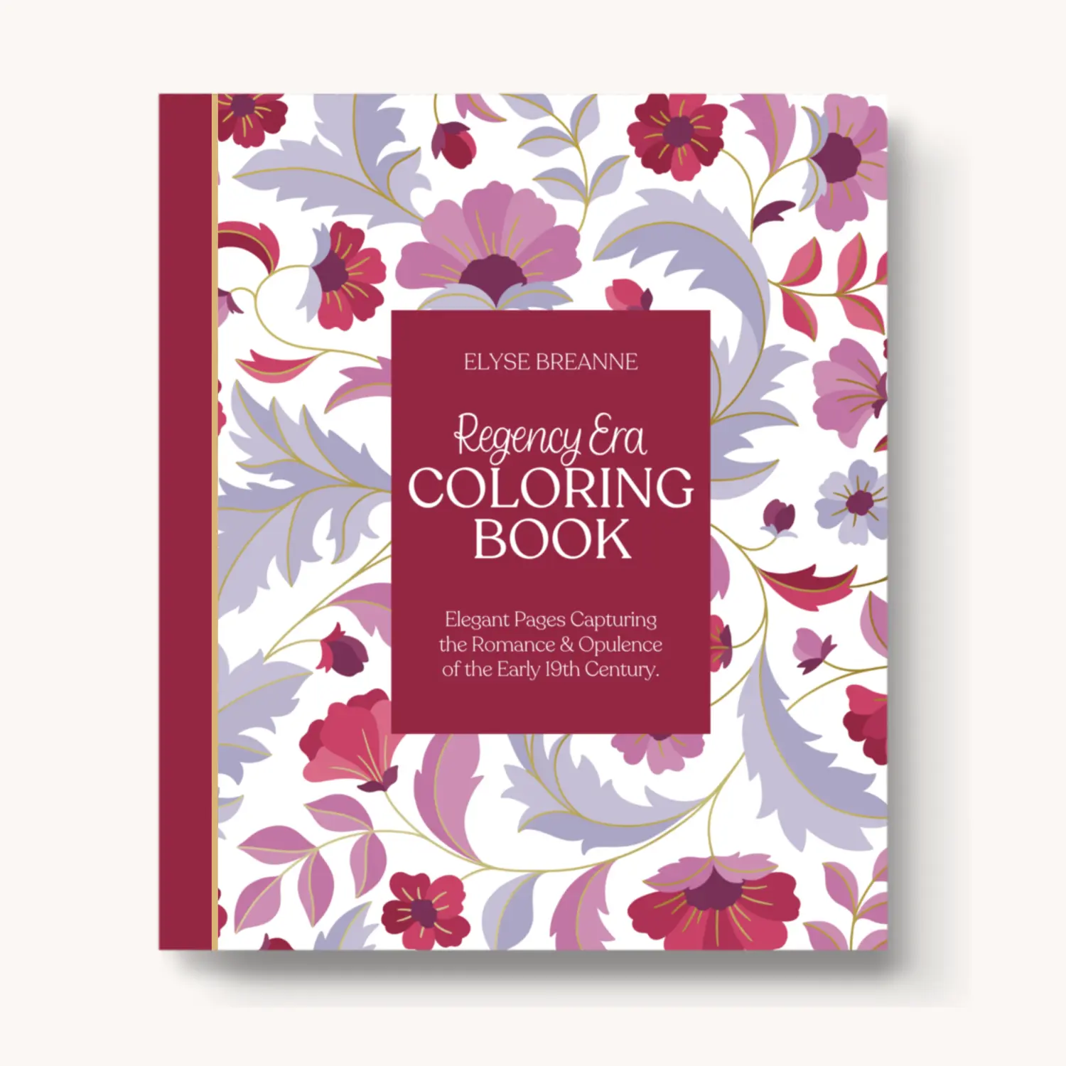 Regency Era Coloring Book - Perfect for fans of Bridgerton! 40 Original Hand-Drawn Pages, Extra Thick Paper, Single Side Printed and Perforated Pages