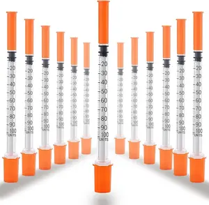 1ML/CC Syringes with 29G 1/2"(13mm) Needle, 30PACK Lab Supplies Individually Wrapped (1CC 29G 1/2"-30PACK)