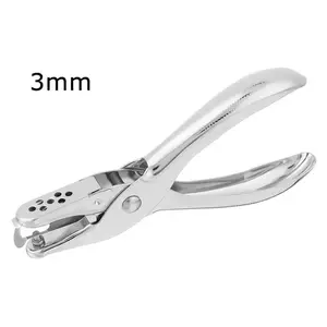 Upgrade Your Crafts with this 1pc Metal 3/6mm Pore Diameter Punch Pliers - Hole Punch Up to 8 Pages of Paper!