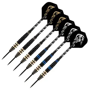 New 6pcs/set 23g Tungsten Steel Needle Darts Gift Box Set, Includes Grindstone, Ideal for High-Quality Dart Game Competition