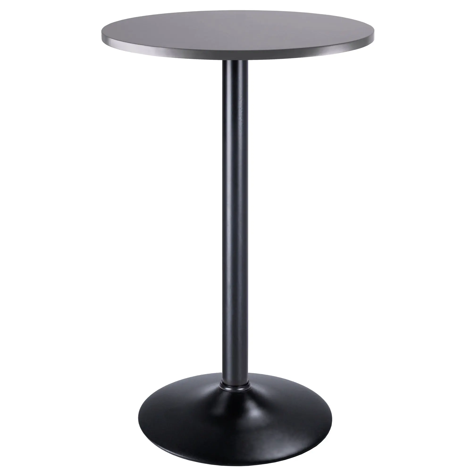 Winsome Tarah Pub Table, Black and Slate Gray, Composite wood / Metal