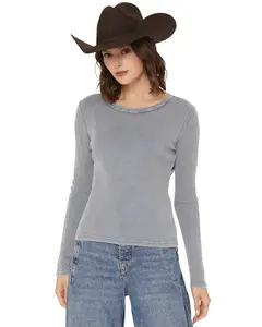 White Crow Women's Solid Long Sleeve Thermal Shirt - Pt253769bb-Blu