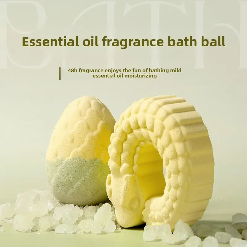 Multi-Bubble Bath Bomb Essential Oil Fragrance 110g - Long-Lasting Moisturizing Bath Salt Ball with Personal Cleaning Scented Aroma Cleanser Cleansing Body Care Comfort Cosmetic Skin Repair