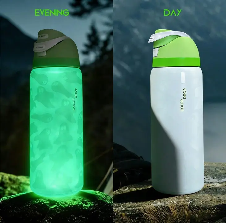 Owala 32oz Insulated Water Bottle Leak Proof BPA Free Glow Ghost Design holiday gift   Christmas gifts, Halloween gifts