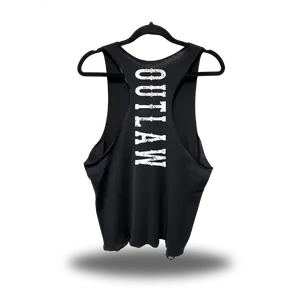 OUTLAW - ROAD RASH BLACK SCOOP NECK STRINGER