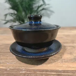 Tenmokus Teacup,  Jianzhan Ceramic, Chinese Kungfu Teacup, Galaxy Glaze Gaiwan