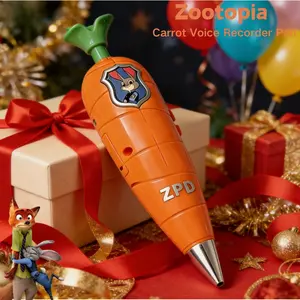 "Zootopia 2" Collector's Edition Carrot Recording Pen | 60 Second Mini Recorder 2-in-1  Prop gift