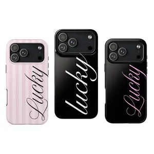 Lucky Aesthetic Snap Case, Suitable for iPhone 17-11 Pro Max/Plus and  Samsung Galaxy S23-25,  Aesthetic Phone Case, Gift for Her, Lucky Girl Aesthetic