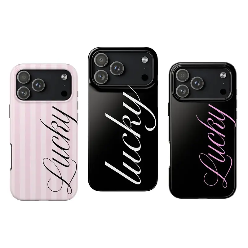 Lucky Aesthetic Snap Case, Suitable for iPhone 17-11 Pro Max/Plus and  Samsung Galaxy S23-25,  Aesthetic Phone Case, Gift for Her, Lucky Girl Aesthetic