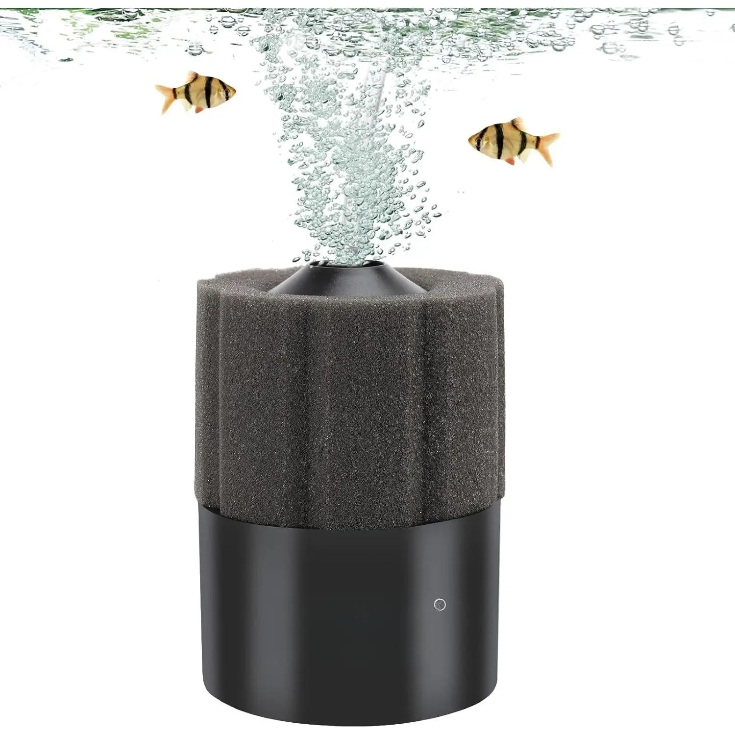 Aquarium Sponge Filter 8-20 Gallon Small Fish  Filter for Turtle Breeding Fry Shrimp Snails Betta Air- Filter with  Biochemical Ball Spare Sponge  Filter