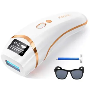 Laser Hair Removal for Women and Men, IPL Hair Removal 999,999 Flashes Permanent Hair Removal Device for Facial Facial Legs Arms Bikini Line Whole Body Use at-Home