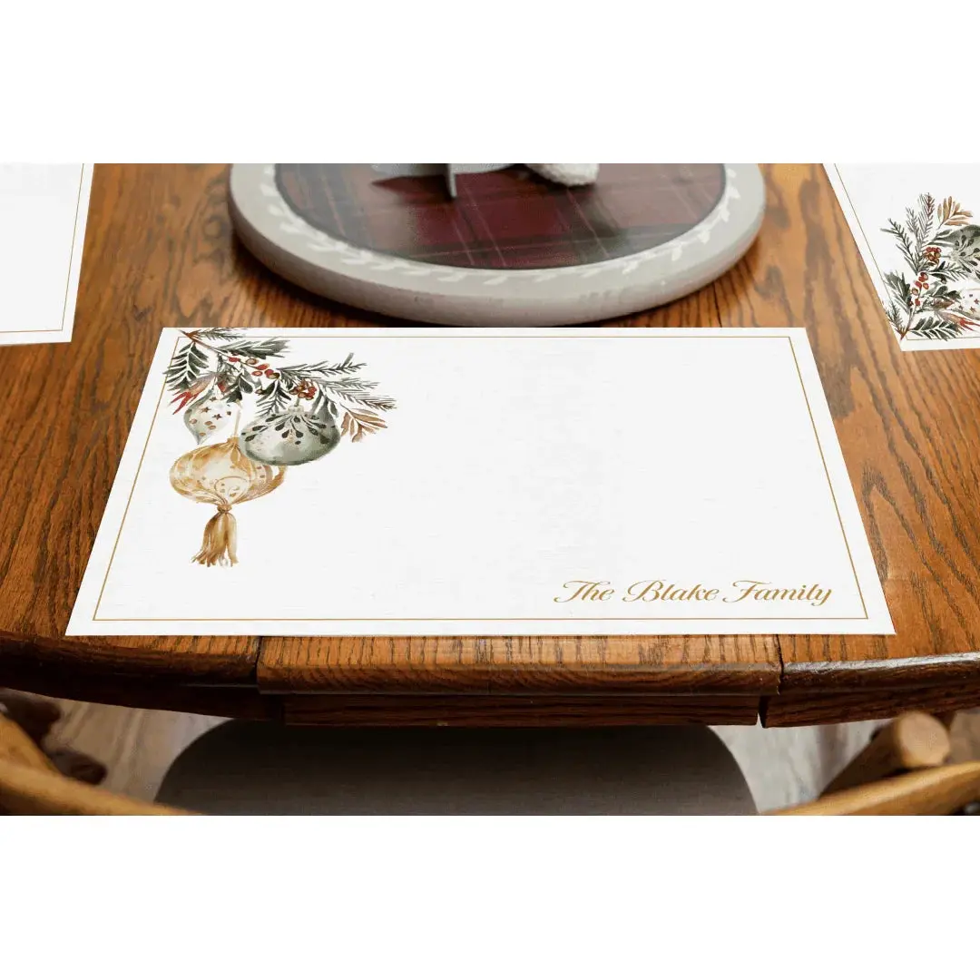 Custom Ornaments Placemat | Premium Vinyl Mat