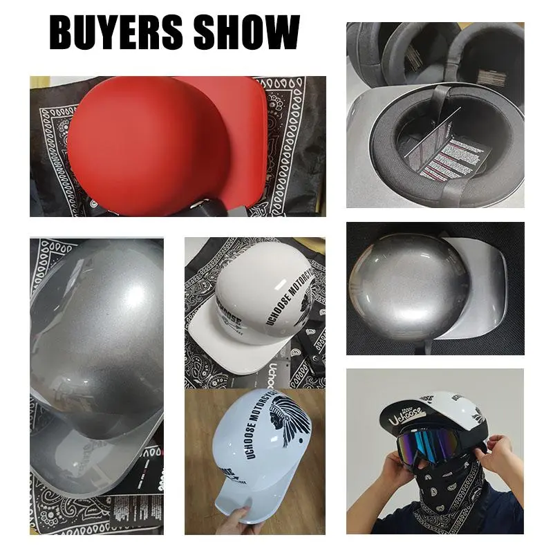 Motorcycle half helmet suitable for wearing in summer breathable and cool baseball  cap design American style Anti Glare Visor - TikTok Shop