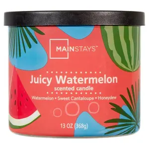 Mainstays 3 Wick Wrapped Candle Juicy Watermelon, 13 Ounce