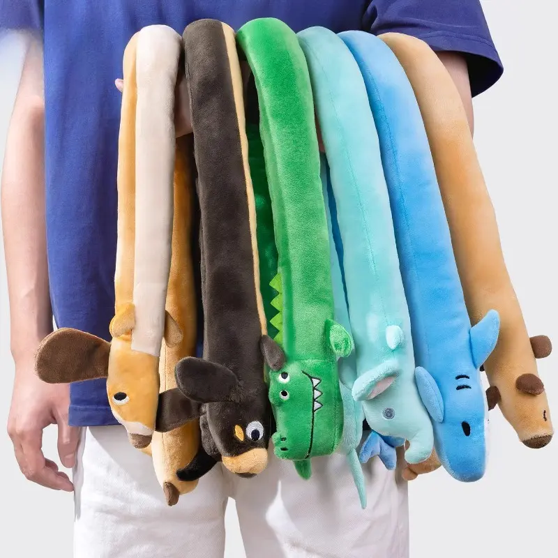 Dog Squeaky Toy Dachshund Self Entertainment Boredom Relief Chew Teething Pet Long Plush Toy pickle  toy Funny Parody Squeaker Toys
