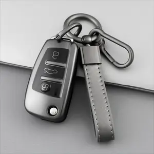 TPU Car Keychain Cover, Car Key Holder, Compatible with Audi A1 A3 A6 C5 C6 Q3 Q2 Q7 TT TTS R8 S3 S6 RS3 RS6 A4 Smart Remote Key Fob Protector Accessory