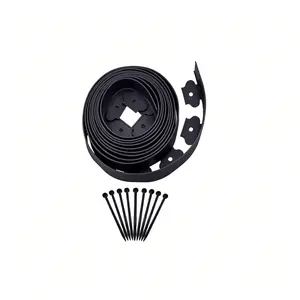 100inch flexible garden border landscape edging, includes special anchoring tips, no-dig garden edge kit, easy to install and maintain, no digging required.