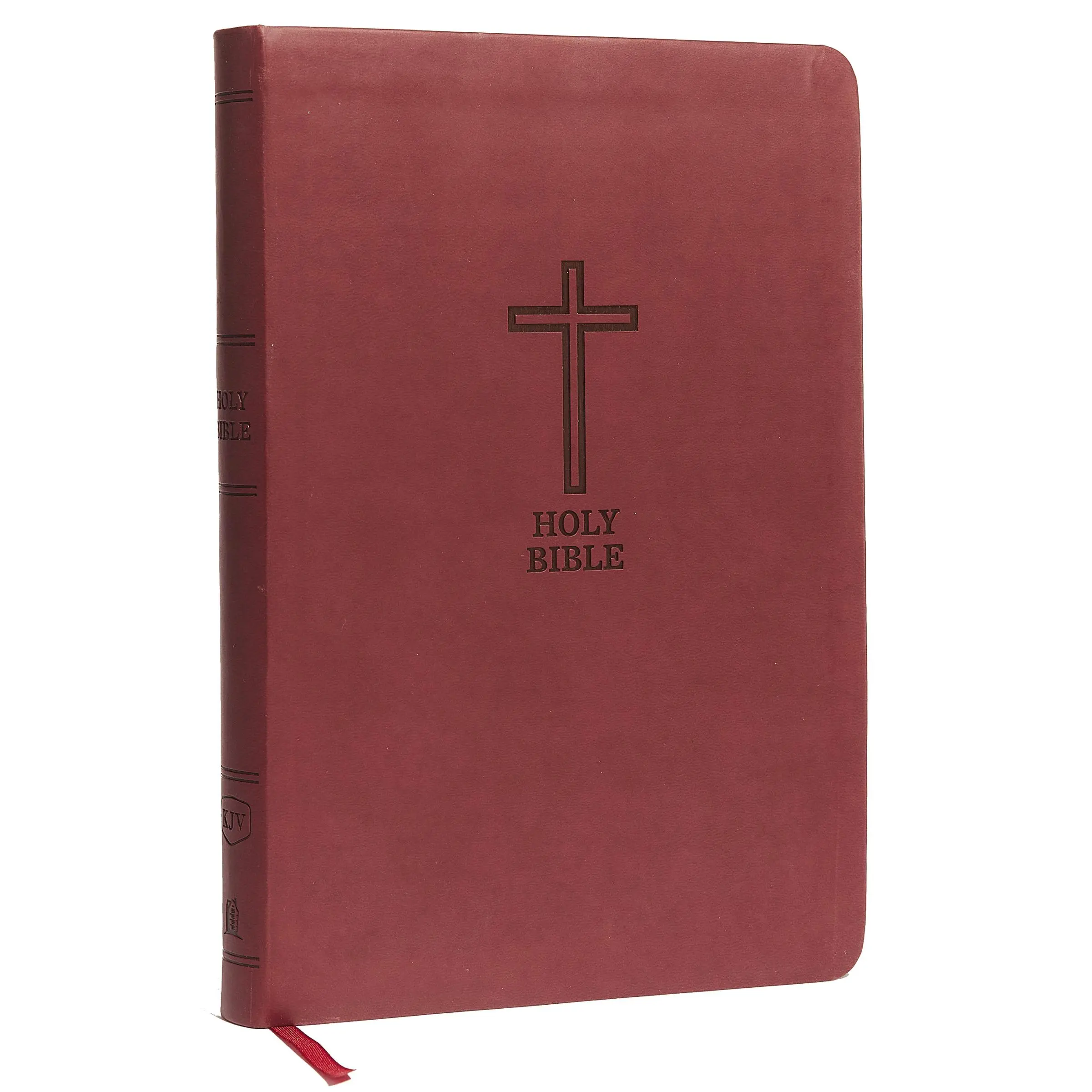 KJV Holy Bible: Value Large Print Thinline, Burgundy Leathersoft, Red Letter, Comfort Print: King James Version: Holy Bible, King James Version by Thomas Nelson [Leathersoft Book]