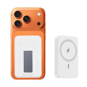 Magnetic Wireless Charger 10000mAh with Foldable Phone Stand, 22.5W Fast Charging External Battery for iPhone 17/16/15/14/13, Sleek LED Display Power Bank