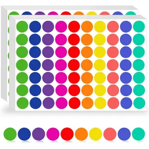4200 Pcs 3/4 Inch Round Colored Dot Stickers, Self Adhesive Color Coding Circle Labels for Organization, Perfect for Office Classroom Home Teaching Events Toddler Activities Garage Sales
