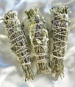 Sage Wand for Space Cleansing - High-Quality Dried Sage with Antibacterial Properties - 6-8 Inch Smudge Wand for Purity and Negative Energy Clearance
