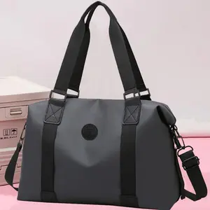 Tote Bag - Four Seasons Universal New Lightweight Short Distance Travel Handbag for Men And Women, Large Capacity Color Contrasting Storage Bag, Single Shoulder Crossbody Sports And Fitness Bag - Best Choice for Holiday Gifts [Zipper Direction Rando