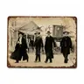 8x12in Retro Aluminium Rugged Metal Wall Plaque - Vintage Tombstone Movie Wyatt Earp, Doc Holliday, Earp Brothers Scene, Gritty Old-West Look, Pre-Drilled Hang, Western Decor Metal Plate Home Signs Wall Art Decor for Indoor/Outdoor Garages, Classic Fans
