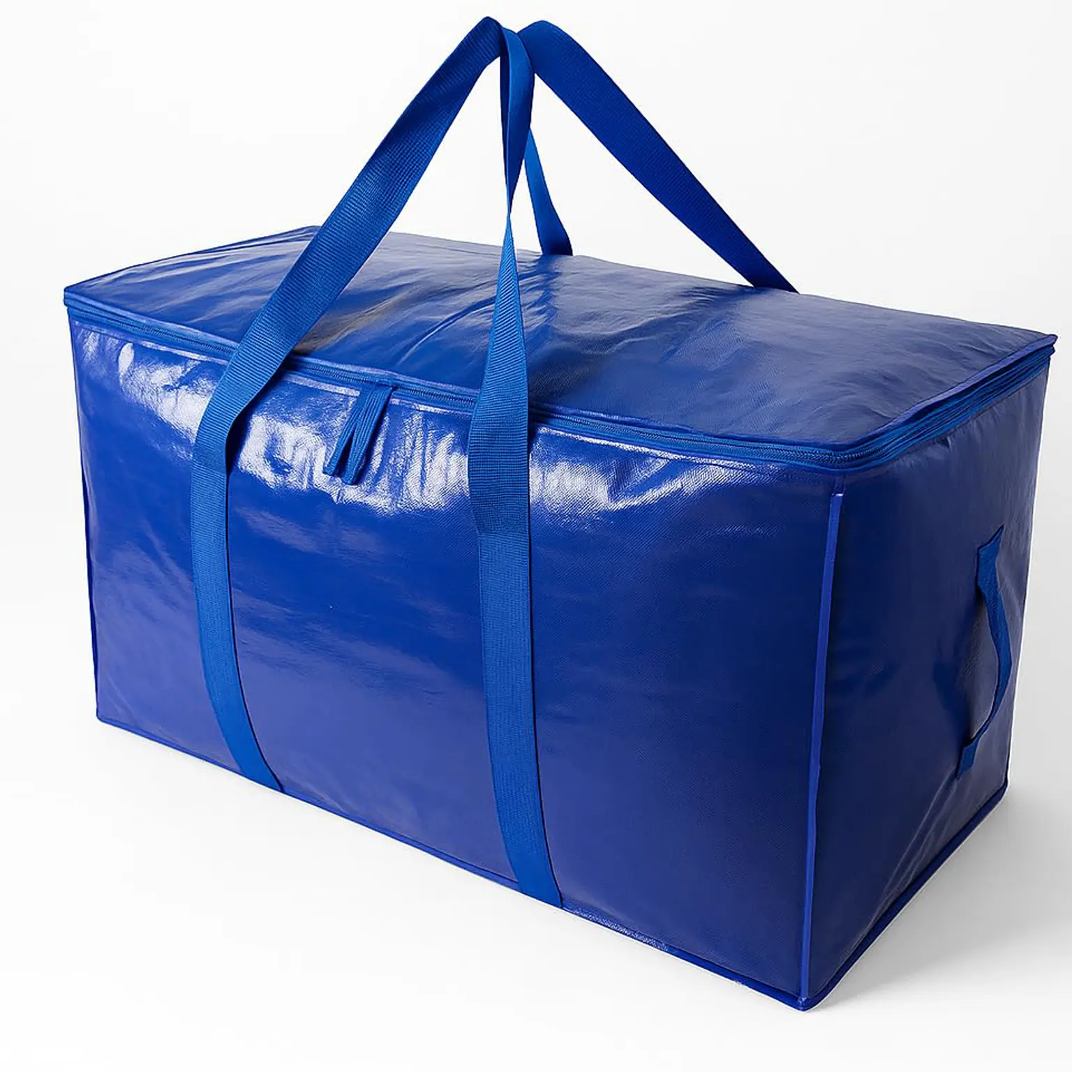 Extra Large Heavy Duty Foldable Moving Bags With Carrying Handles, Zippers and Tag Pocket Outdoor Camping Water-proof Organiser for Closet Organizers and Storage