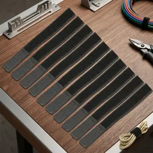 Multi-size cable Ties Set: Reusable, Durable & non-Slip Cord Organizers for Home Office Garage. Strong Wire Management, Tangle-Free Data Cable Holders, Efficient Tools for Fastening and Securing Cables.