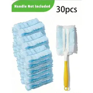 30pcs, Disposable Duster Refills, Electrostatic Duster Heads Replacement - Effortless Dust Removal For Electronics, Furniture, Blinds, And Ceiling Fans  (Handle Not Included) - Cleaning Supplies, Cleaning Accessories