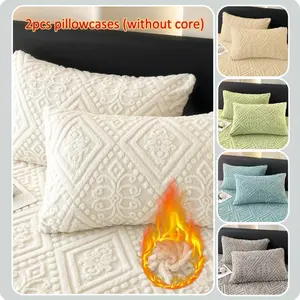 European Style Floral Design Pillowcases Set of 2, No Core Included, Elegant Home Decor, Comfortable Bedding Accessories