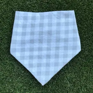 Grey Plaid Bandana