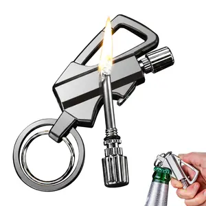 Permanent Match,Infinity Lighter with Multitool Keychain Bottle Opener,  Fire Starter Never Ending,Reusable Waterproof Match Strike Anywhere, Forever for Outdoor Survival, for Men Women(Fuel Not Included)