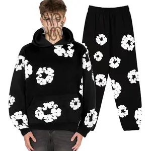 2026 Denim Hoodie Tracksuit 2 Pieces Unisex Running Clothing Long Sleeve Hoodie Denim Sweatshirt, Denim Ters Hoodie and Pants, Men's Apparel, Fall Jacket Men's, Men's Winter Coat, Men's Casual Jacket, Men's Jacket