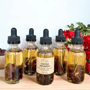 Cocoa Butter, Coconut & Sandalwood Body Oil - Alcohol-Free Moisturizing Skin Care