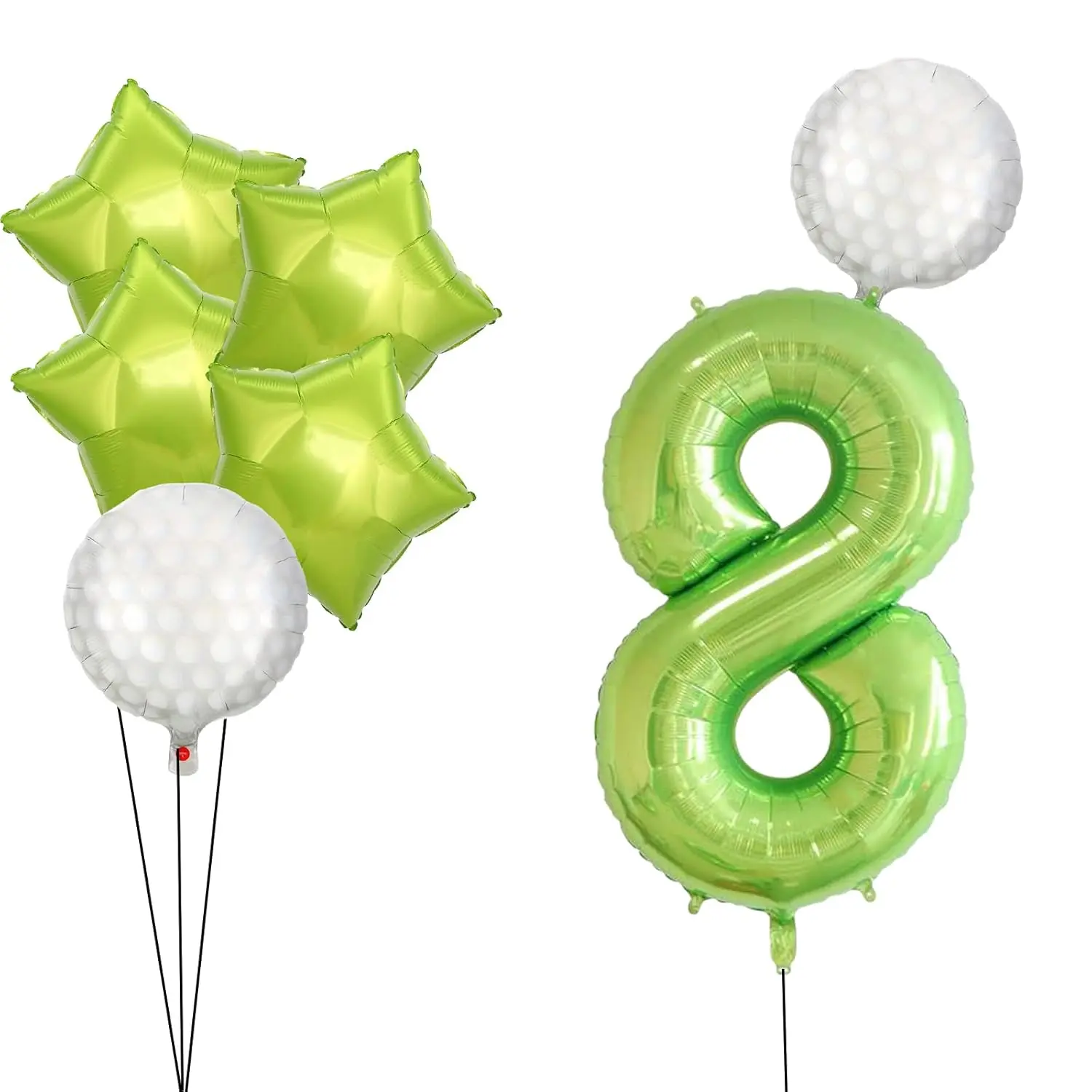 Golf Theme Balloon Arch Kit with 40 Inch Number Balloon Green Party Decorations Set