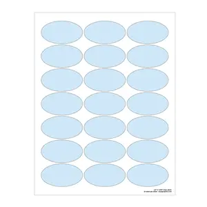 Transparent Oval Labels