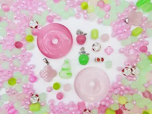[Express] GIANT LUXURY Beautiful & Sparkling Charms for DIY Jewelry & Accessories Bead Mix Crystal Craft Kit Adjustable Clasp Chain Mesh